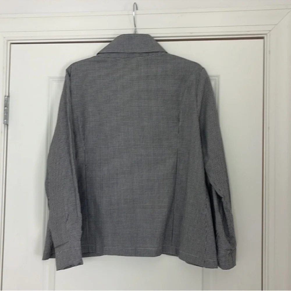 Vitamin A Black and White Gingham Button-Down Shirt - Picture 5 of 7
